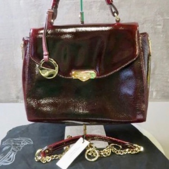 Rare Versace Vintage oxblood bag with tags - Picture 2 of 8